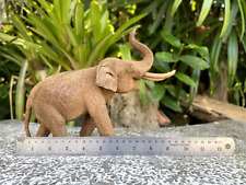 Lifelike carved elephant made from teak wood by handmade Elephant Wood Carving picture