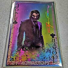 Joker 1 Why So Serious? Clayton Crain Rare Vertical INFINITY Signature Megacon picture