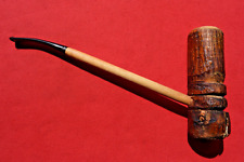 Vintage Unsmoked Buescher's Sweet Hardwood Hickory MacArthur Style Pipe Bent 11