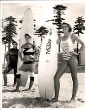 LG983 1985 Original Photo LADY SURFERS @ MANLY BEACH PAM BURRIDGE JODIE COOPER picture