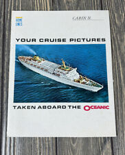 Vintage Home Lines Your Cruise Pictures Taken Aboard The Oceanic Folder Only D picture