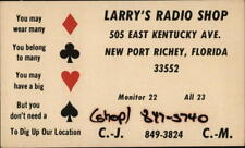 New Port Richey,FL Larry's Radio Shop Pasco County QSL/Ham Florida Cbc Club picture