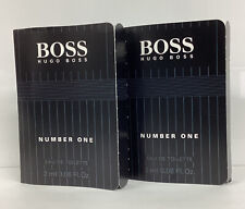 Hugo Boss Number One LOT OF 2 Eau De Toilette Sample 2ml Splash As Pictured  picture