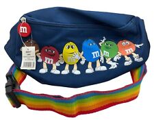 M&M’s Candy Character Fanny Pack Bag Blue Pride Rainbow Strap New picture