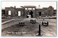 1943 Sally Port Guard House Fort McHenry Baltimore MD RPPC Photo Postcard picture