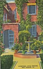 Vintage Postcard LOUISIANA  COURTYARD, LITTLE THEATRE,  NEW ORLEANS    UNPOSTED picture