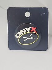USA VINTAGE 90’s ONYX PINBACK Pin Button BADGE 1.5” Button Exchange New picture