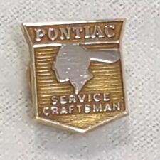 Vintage PONTIAC Service Craftsman Pin Badge 10k Gold Filled Iconic Chief's Head picture
