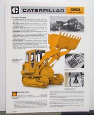 1984 Caterpillar 953 Track Type Loader Features Sales Tri-Folder picture