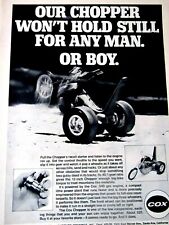 1971 COX CHOPPER Vintage Won't Hold Still Original Print Ad 8.5 x 11