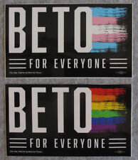 Beto For Everyone Pride O’Rourke Vinyl Stickers – Lot of 2 picture