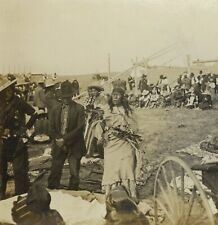 Medicine Woman Praying To Sun 1900 Native American Indian Photo Blackfoot Tribe  picture