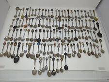117 LOT- Vintage Souvenir Spoons Collectors SilverPlate Stainless Pewter picture