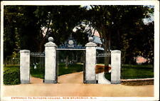 Entrance Rutgers College~New Brunswick NJ New Jersey~rectilinear postmark 1918? picture