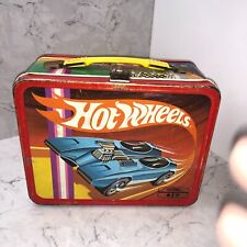 1969 Thermos Hot Wheels Mattel King Seeley Kids Metal Lunch Box Only No Thermos picture