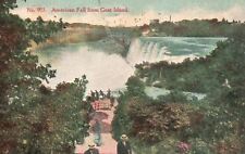 Vintage Postcard 1910 American Fall From Goat Island Scenic Waterfalls New York picture