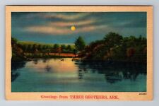 Three Brothers AR-Arkansas, General Greetings, Antique, Vintage c1947 Postcard picture