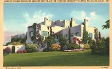 Vintage Postcard 1946 Former President Herbert Hoover Home Palo Alto California picture