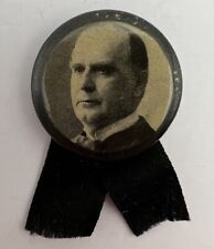 S-10 ANTIQUE EARLY 1900'S WILLIAM MCKINLEY PRESIDENTIAL BUTTON PIN BACK  picture
