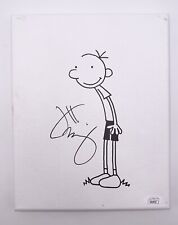 Jeff Kinney Autographed & Sketched 8x10 Canvas Diary Of A Wimpy Kid Greg JSA COA picture