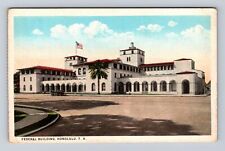 Honolulu HI-Hawaii, Federal Building, Antique, Vintage Souvenir Postcard picture