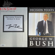 President George W Bush signed Decision Points Book JSA COA Rare Bold Auto E218 picture