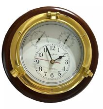 Seth Thomas Meridian #1046 Wall Clock & Hygro & Thermo Gages Navistar Meridian picture