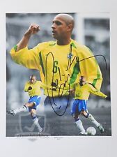 Roberto Carlos BRAZIL Signed 16x12 Photo OnlineCOA AFTAL picture