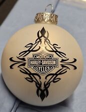 HARLEY DAVIDSON UNIQUE BAR & SHIELD CHRISTMAS BALL BULB ORNAMENT PRE-OWNED picture