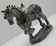 VTG Trojan Horse Detailed Figurine Sculpture Collectible 1999 Ricker Pewter Rare picture
