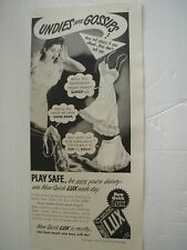 1942 Lux Laundry Soap Undies are Gossips VINTAGE PRINT AD LO56 picture