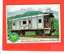 1955 TOPPS RAILS AND SAILS  #48  BAY-WINDOW CABOOSE   NM/MINT picture