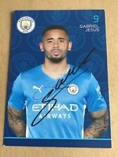 Gabriel Jesus, Brazil 🇧🇷 Manchester City 2020/21 hand signed picture