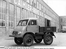 A Unimog in a yard of the Daimler Benz AG factory in Gaggenau 1953 Old Photo picture