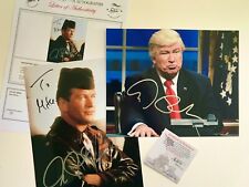  TRUMP / Alec Baldwin 2X Hand Signed  8 X 10 Certified Authenticated TM/ COA picture