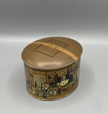 Vintage Dobbs Fifth Avenue Hats New York Miniature Oval Tin Hat Box (EMPTY) picture
