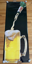 Beer Beck's Bottle Pouring Original Large Subway Poster Vintage 1985 26