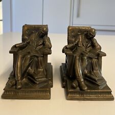 Vintage K & O Bookends ~ Sleeping Scholar ~ picture