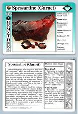 Spessartine (Garnet) #9.8 - Gems & Gemstones Treasures Of The Earth Grolier Card picture
