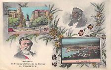 Nice France~Léon Gambetta Statue Inauguration Souvenir~Art Nouveau~1909 Postcard picture