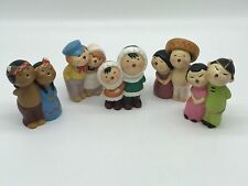 Five 1960's Vintage Christmas Carolers Choir Figurines WORLD GIFT from Japan picture