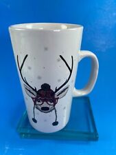 California Pantry Mug Deer Cool Dude With Red Glasses 16 oz Flakes Holiday C82 picture