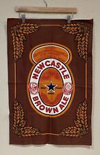 Vintage Newcastle Brown Ale Beer Tea Towel England Cotton Bar Man Cave Decor picture
