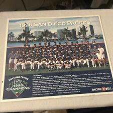 1998 San Diego Padres Team Picture Photo Poster large display 13.5” X 11.5” picture