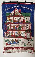 Beary Merry Christmas Advent Calendar Panel Wall Hanging 25”x40” picture