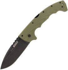 Cold Steel 5 Max Lockback Folding Knife OD Green G10 Handle S35VN Plain Black picture