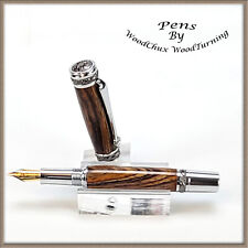 Handmade Exotic Cocobolo Wood Rollerball Or Fountain Pen ART 1413 picture