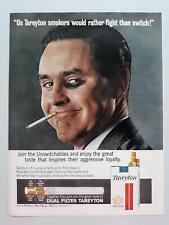 1964 Tareyton Filter Cigarettes Smoking Tobacco Black Eye Vtg Magazine Print Ad picture