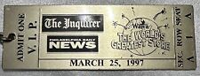 The Inquirer Philadelphia Daily News WAWA Store March 25, 1997 Ticket Keychain picture