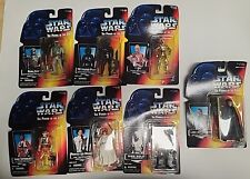 1996 VTG Star Wars The Power Of The Force Lot Of 7 Sealed Characters picture